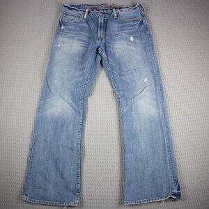 American Eagle Low Rise Bootcut Y2K Denim 33x30